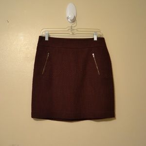 Ann Taylor Loft Short Red Mini Skirt